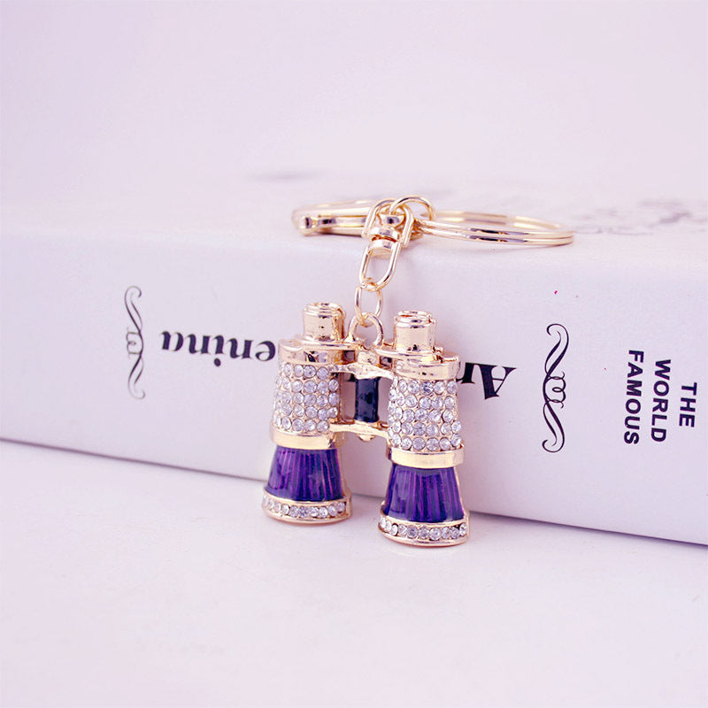 Wholesale Diamond-studded Telescope Modeling Zinc Alloy Keychains